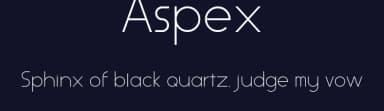 Aspex by Peter de Klerk — Sans Serif Font — thumbnail 2