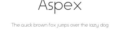 Aspex by Peter de Klerk — Sans Serif Font — thumbnail 1