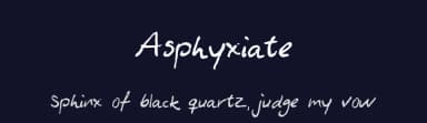 Asphyxiate by Espen Morten Kvalheim — Script Handwritten Font — thumbnail 2