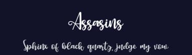 Assasins by Supersemar Letter — Script Handwritten Font — thumbnail 2