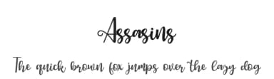 Assasins by Supersemar Letter — Script Handwritten Font — thumbnail 1
