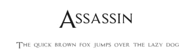Assassin by Alphabet&Type® — Serif Font — thumbnail 1