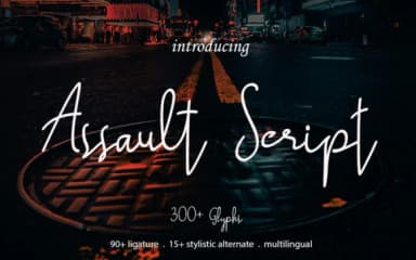 Assault Script Font by Letterdy — Script Handwritten Font — thumbnail 1