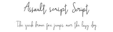 Assault Script by Hedi Miftah — Script Handwritten Font — thumbnail 1
