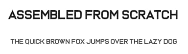 Assembled From Scratch by Chequered Ink — Sans Serif Font — thumbnail 1