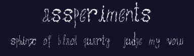 Assperiments by Projeto Tipo da Fonte — Script Handwritten Font — thumbnail 2