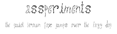Assperiments by Projeto Tipo da Fonte — Script Handwritten Font — thumbnail 1