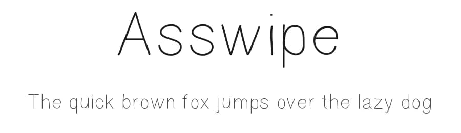 Asswipe by Nikki Rodriguez — Script Handwritten Font