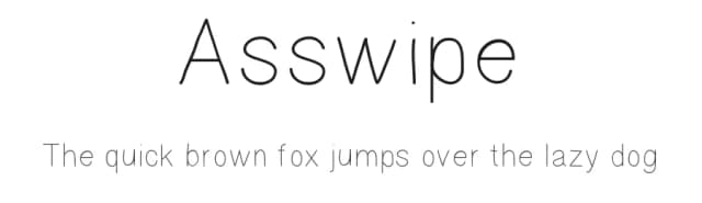 Asswipe by Nikki Rodriguez — Script Handwritten Font