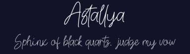 Astallya by 3rieart — Script Handwritten Font — thumbnail 2