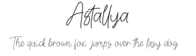 Astallya by 3rieart — Script Handwritten Font — thumbnail 1