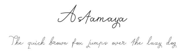 Astamaya by DenderType Studio — Script Handwritten Font