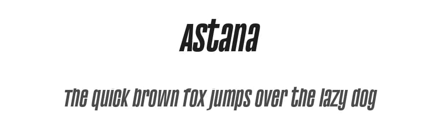 Astana by Leonard Posavec - LeoSupply.co — Sans Serif Font