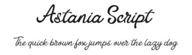 Astania Script by Indriyanti — Script Handwritten Font — thumbnail 1