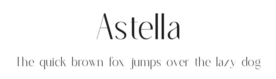 Astella by Slide Shoot Type — Sans Serif Font