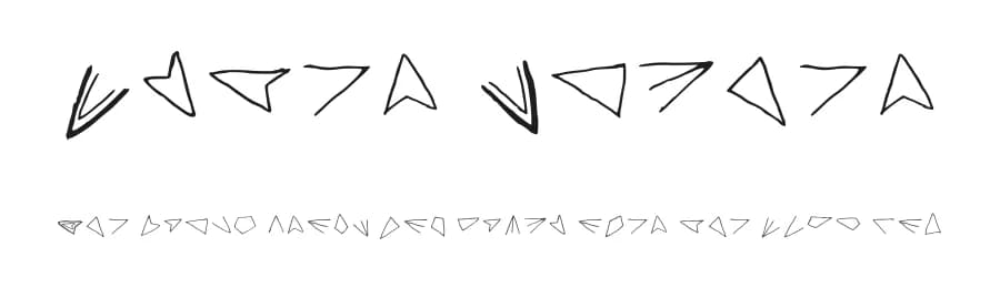Aster Cipher by Wolvesword Azure Lupus — Dingbats Font
