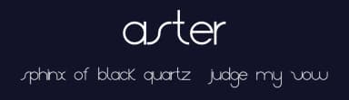 Aster by skomii — Sans Serif Font — thumbnail 2