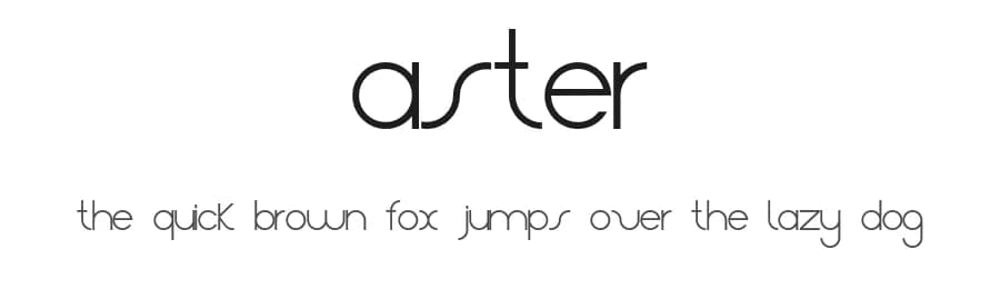 Aster by skomii — Sans Serif Font