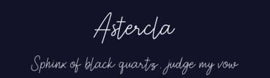 Astercla by Heinzel Std — Script Handwritten Font — thumbnail 2