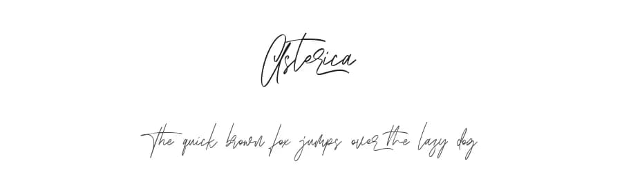 Asterica by Maulana Creative — Script Handwritten Font