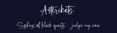 Asterikats by Maulana Creative — Script Handwritten Font — thumbnail 2