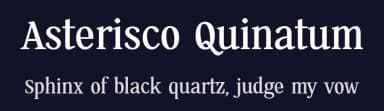 Asterisco Quinatum by Levi Szekeres — Serif Font — thumbnail 2