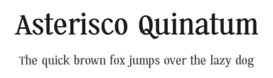Asterisco Quinatum by Levi Szekeres — Serif Font — thumbnail 1