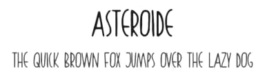 Asteroide by Woodcutter — Script Handwritten Font — thumbnail 1