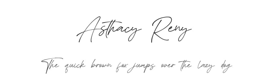 Asthacy Reny by StringLabs Creative Studio — Script Handwritten Font