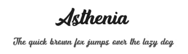 Asthenia by ilhamtaro — Script Handwritten Font — thumbnail 1