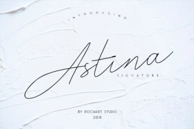 Astina Font by RochArt — Script Handwritten Font — thumbnail 1
