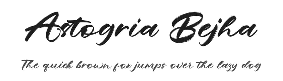 Astogria Bejha by Figuree Studio — Script Handwritten Font