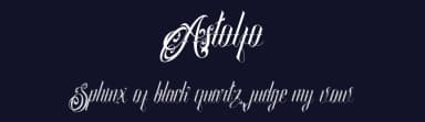 Astolfo by Satrio Aldiansyah — Script Handwritten Font — thumbnail 2
