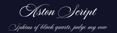 Aston Script by TRF — Script Handwritten Font — thumbnail 2