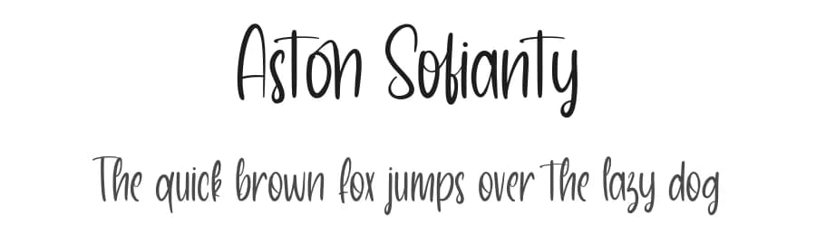 Aston Sofianty by StringLabs Creative Studio — Script Handwritten Font