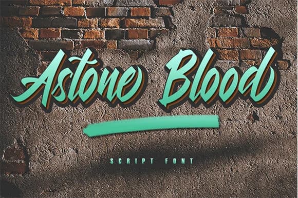 Astone Blood Font by Justlett — Script Handwritten Font