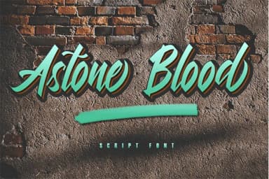 Astone Blood Font by Justlett — Script Handwritten Font — thumbnail 1