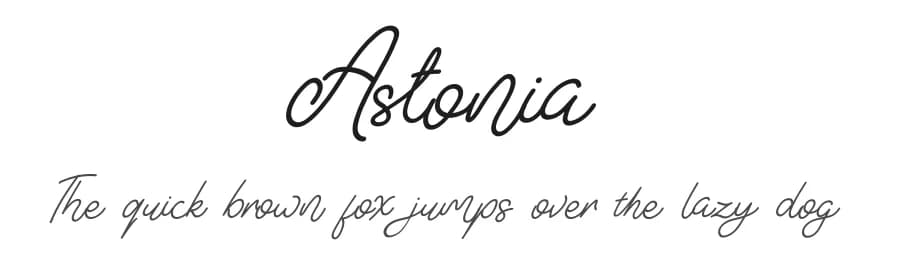 Astonia by Staircase Studio — Script Handwritten Font