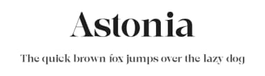 Astonia by Dora Typefoundry — Serif Font — thumbnail 1
