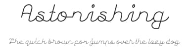 Astonishing by weknow — Script Handwritten Font — thumbnail 1