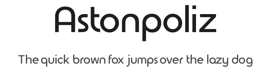 Astonpoliz by Hujan Type — Sans Serif Font