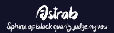 Astrab by Yoga Letter — Script Handwritten Font — thumbnail 2