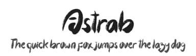 Astrab by Yoga Letter — Script Handwritten Font — thumbnail 1