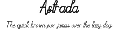 Astrada by Amru ID — Script Handwritten Font — thumbnail 1