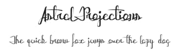 Astral Projections by Xerographer Fonts — Script Handwritten Font — thumbnail 1