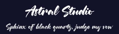 Astral Studio by Octotype  | Thomas Boucherie — Script Handwritten Font — thumbnail 2