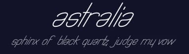 Astralia by Manuel Ramos — Sans Serif Font — thumbnail 2