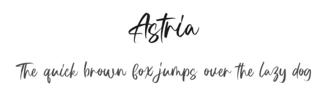 Astria by StringLabs Creative Studio — Script Handwritten Font