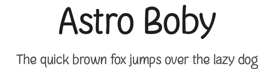 Astro Boby by Sensatype Studio — Script Handwritten Font