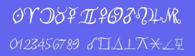 Astro Script by Jason Davies — Dingbats Font — thumbnail 3